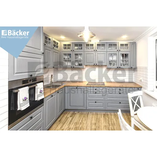 Кухня для городской квартиры K3-classic-M шиншилла