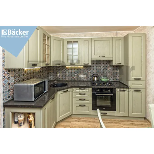 Кухня для городской квартиры K2-classic олива