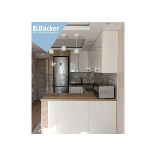 Кухня для городской квартиры K4-modern белый сахар