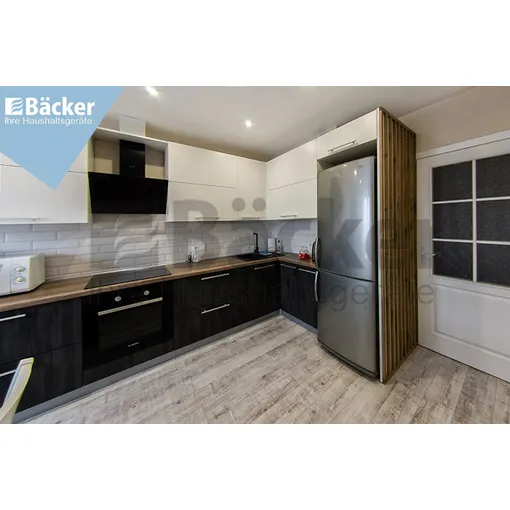 Кухня для городской квартиры K10-modern тёмный графит