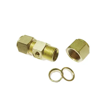 Соединитель резьбовой под трубку высокого давления 3/8 дюйма  с адаптером под резьбу 10/24 дюйма